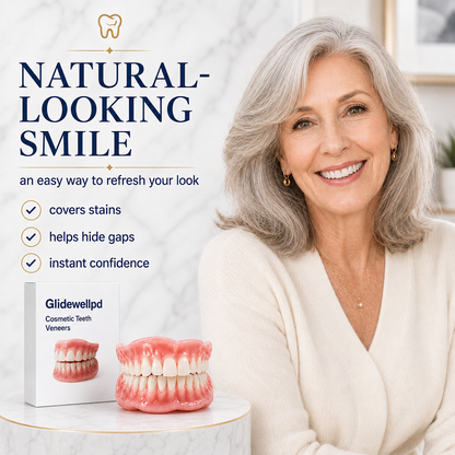 Natural-Looking Full-Cover Cosmetic Dentures