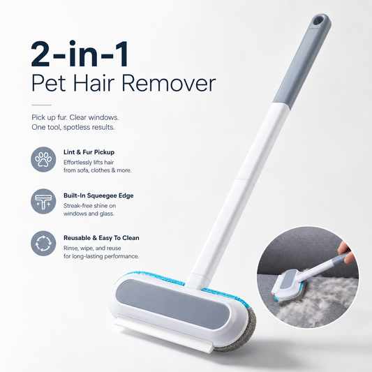 Upgraded Reusable Pet Hair Remover Brush